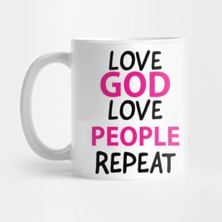 God Love People Awesome Christians Mug